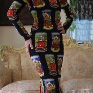 New DOLCE&GABBANA Runway Artistic Design Lined dress IT 44, US 8.